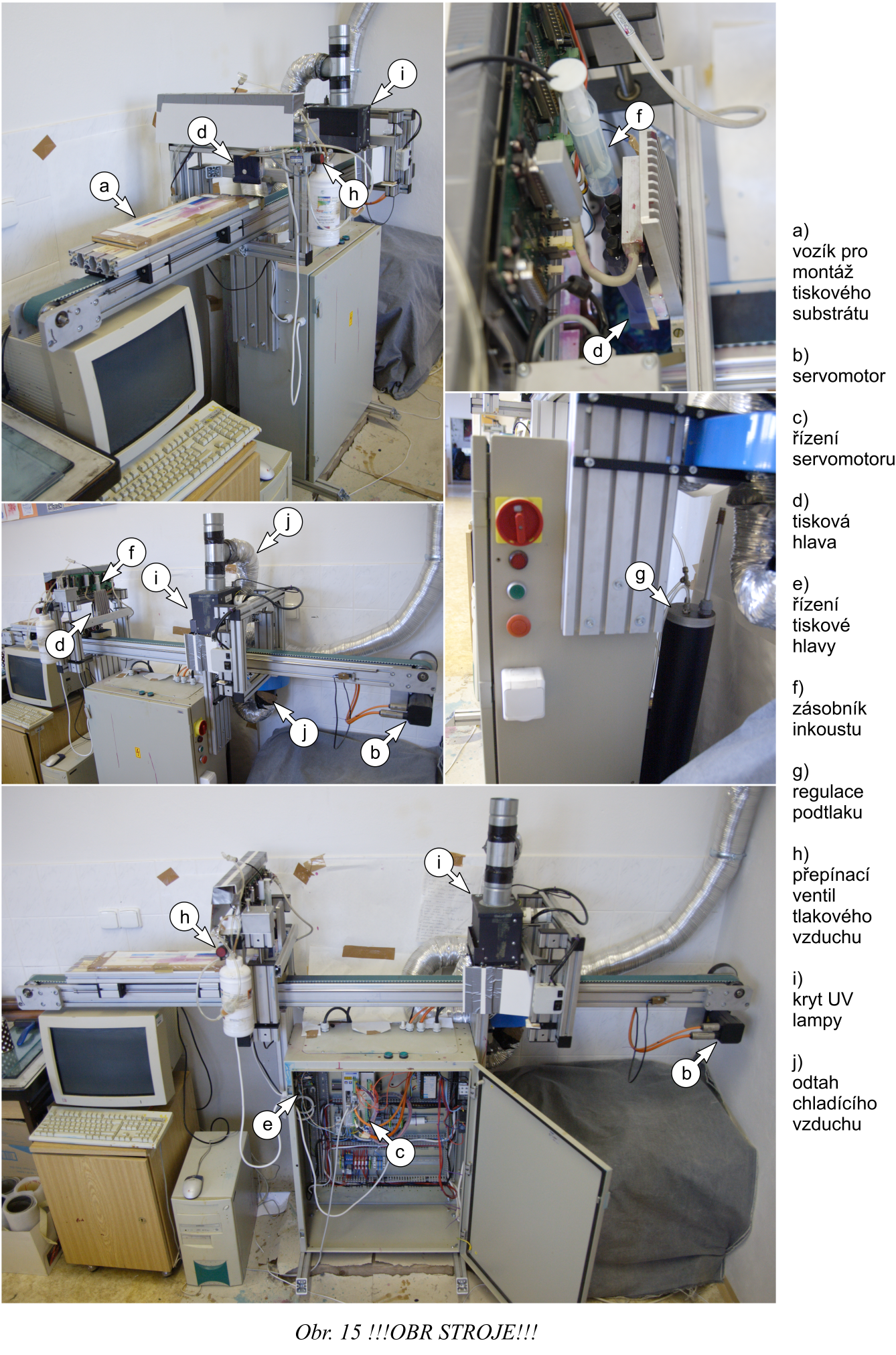 Obr. 16 Laboratorní tiskový stroj pro tisk UV