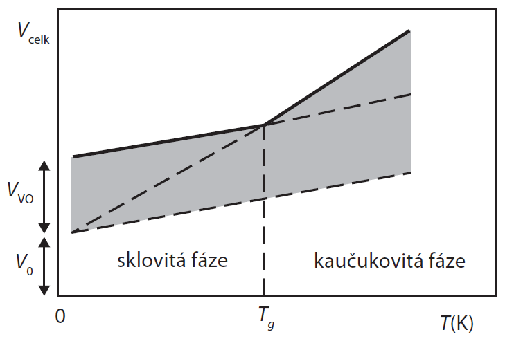 Volný objem a fáze polymeru Neporézní polymerní