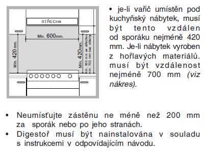 INSTALACE! Před uvedením nového spotřebiče do provozu si pečlivě přečtěte tento návod. Jsou v něm uvedeny pokyny pro bezpečnou instalaci, používání a údržbu spotřebiče.