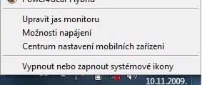 Ověření napájení baterie Součástí bateriového systému je funkce Smart Battery, která pracuje v prostředí Windows a umožňuje přesné určení aktuálního stavu nabití baterie.