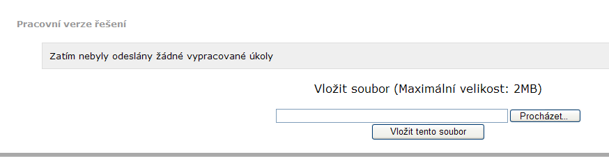 E-learning a ţáci vkládání vypracovaných úkolů