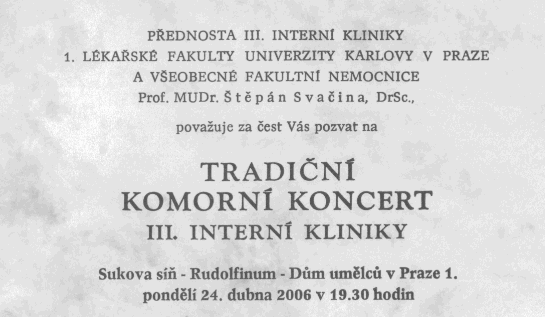 2.10. Tradiční komorní koncert Účinkovali sólisté opery Národního divadla v Praze Vratislav Kříţ baryton, Michiyo Keiko soprán a