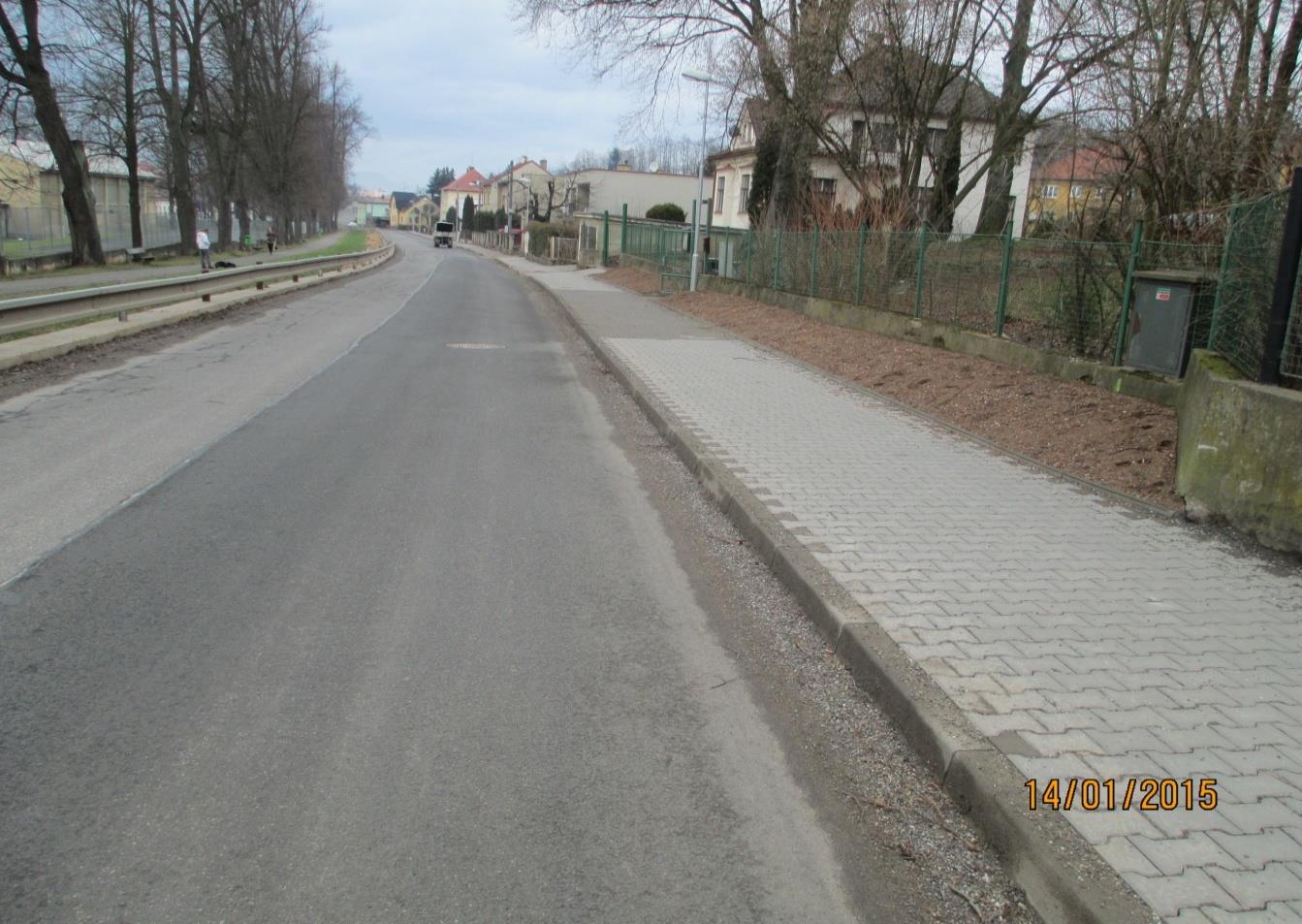 Výstavba ve městě v roce 2014: Rekonstrukce chodníku v ulici