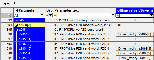 Obrázek 2.19: Upravené řídicí schéma pomocí objektů v Simotion a Sinamics Obrázek 2.