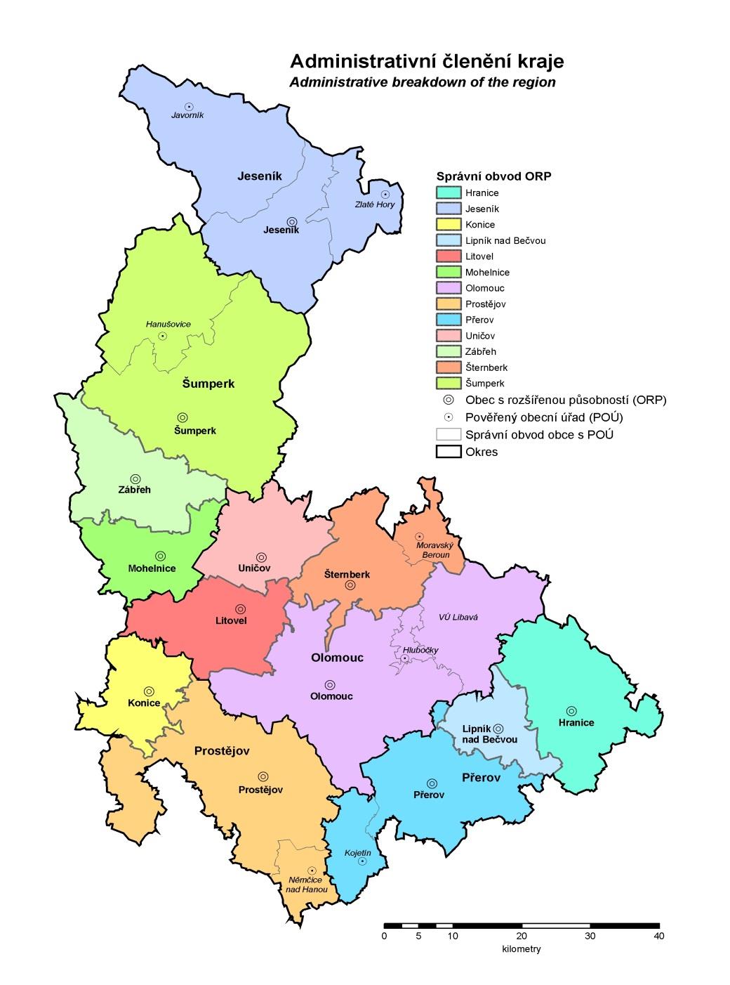 MĚSTO ŠTERNBERK - OLOMOUCKÝ KRAJ Město Šternberk Obec s rozšířenou působností Rozloha správního území - 48,8 km 2 13 734