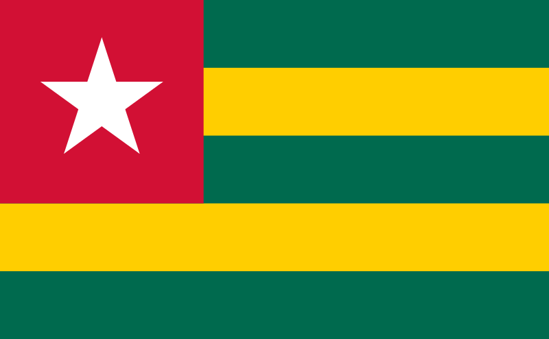 Vlajka Republiky Togo Foto: http://en.wikipedia.org/wiki/file:flag_of_togo.svg Lomé je hlavní město Toga.