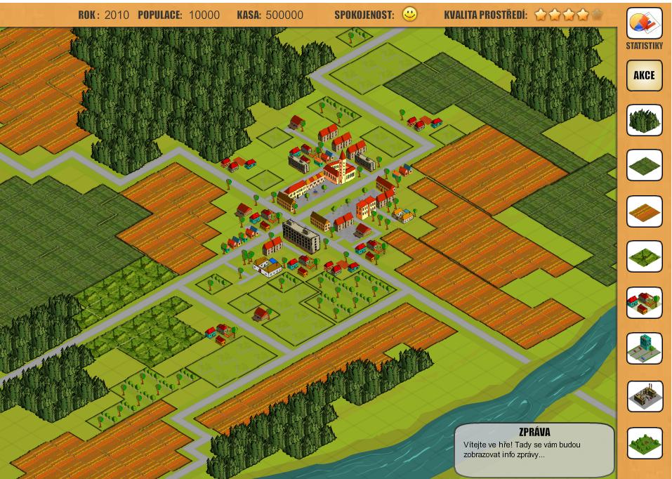 Browser game Simulation of a small village Results of decisions on regional level Connected mostly to soil