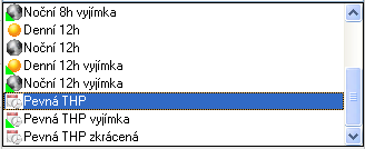 18.2. Konfigurace pracovního týdne Zde se přiřazují jednotlivým dnům týdne typy