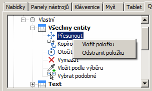 V následujícím dialogovém okně musíte zadat k jakému typu entity se nová skupina vztahuje: Zaškrtnete-li Na všechny entity, nástroje ze skupiny budou v ovladači Quad zobrazeny při výběru jakékoli