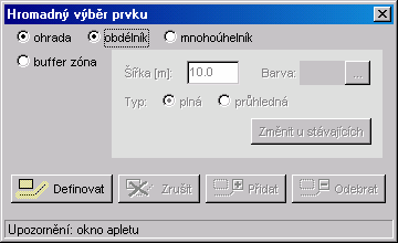 4.5 Dialogové okno Rastrový podklad Rastrový podklad se zobrazuje pouze v případě je-li spolu s GSWebem nainstalován i GSWeb Raster Server (Rastrový server umožňující zobrazovat velké rastrové