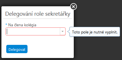 Rámeček číslo: 1. Zde lze vyplnit a měnit účast na zasedání KD. V případě, že je účast kladná, není nutné vyplnit vyjádření. V opačném případě je vyplnění vyjádření povinné.