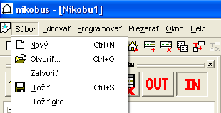 Základy programování pomocí programu NIKONBUS v 3.2.1 Bylo získána (dokončena) nová konfigurace zařízení Inteligentní, proto je vhodné práci uložit a možné ukončit práci v programu.