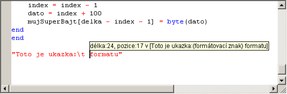 Praporek počitadla je v základním nastavení zapnut.