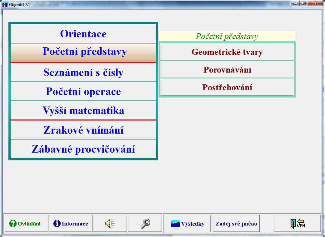 Správné odpovědi ve všech typech cvičení si žák může nechat přečíst kliknutím pravého tlačítka myši na ně. V levé části obrazovky je možné si nechat při všech úkolech zobrazit nápovědu tj.