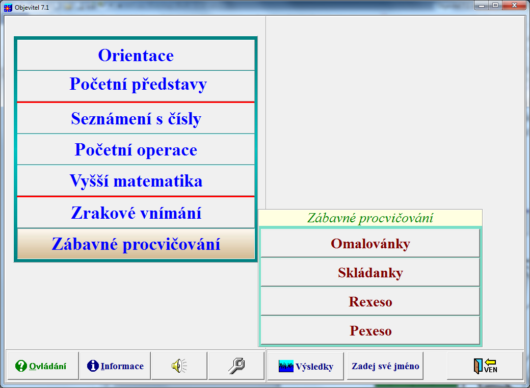 VI. ZÁBAVNÉ PROCVIČOVÁNÍ Tato část se zaměřuje na cvičení zrakového zapamatování konkrétních a konkrétněabstraktních obrázků i abstraktních