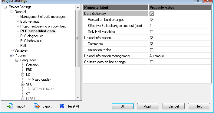 Propojení s aplikací Unity In Vijeo-Designer 6.1 New Data dictionary feature in Unity Pro 6.