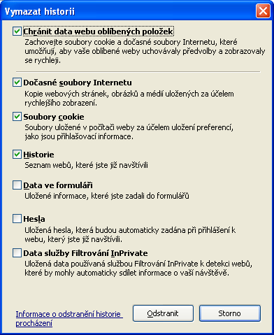 Na stejné záložce nastavení je také úroveň zabezpečení cookies. Tyto sušenky jsou malá množství dat, která www server zašle prohlížeči a on tyto data uloží v počítači uživatele.