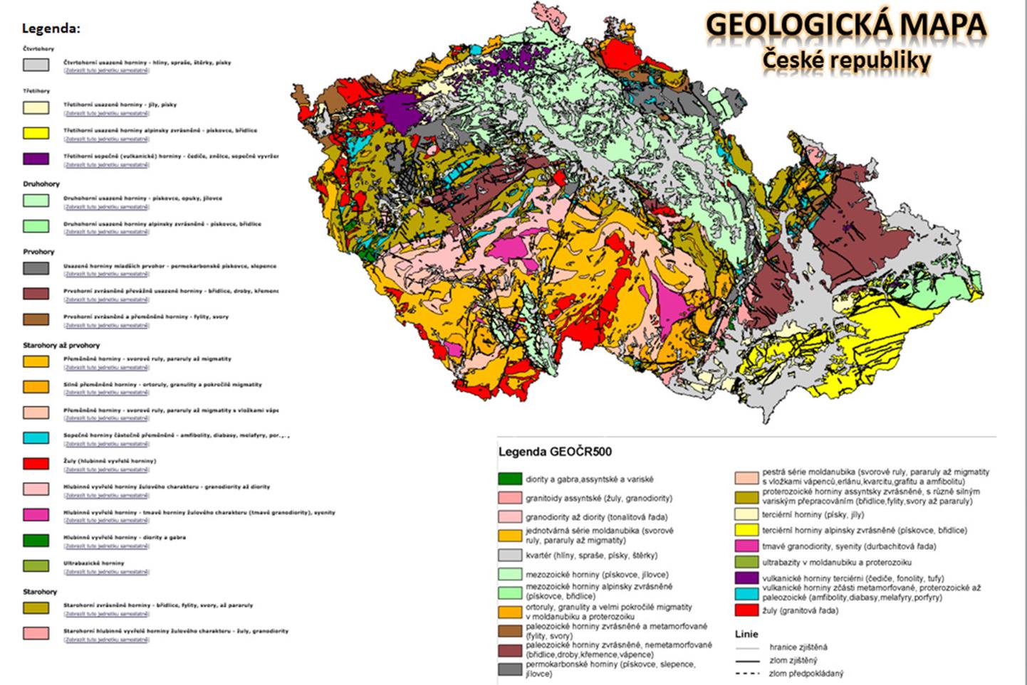 Příloha 4 Legenda ke geologickým mapám Legenda ke