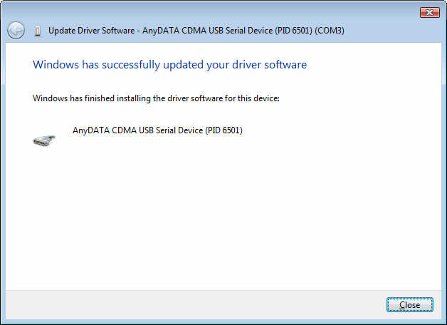 7. Zobrazí se okno Instaluje se ovladač - Installing driver software. 8.