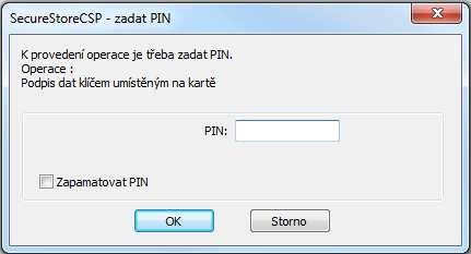 dialog (váš privátní klíč je na kartě uložen pořádku a není potřeba znovu klíč generovat): V takovém případě se žádost na kartě nenachází.