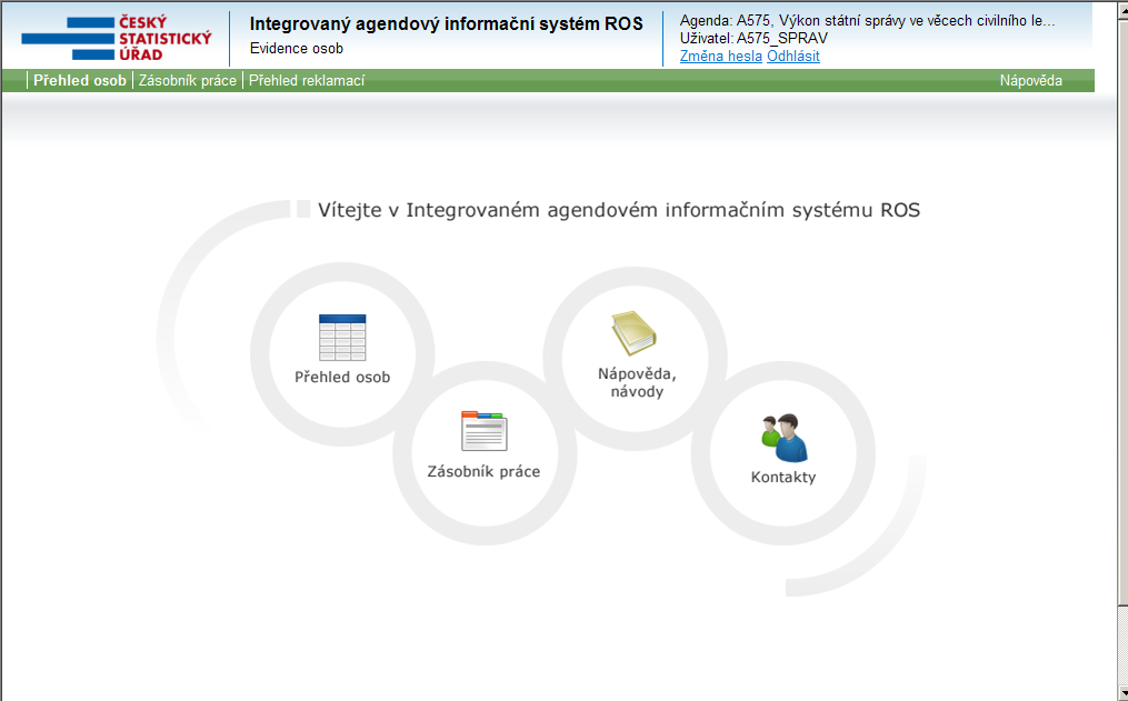 Tab. č.3 Seznam údajů zapisovaných do ROS sekundárními editory Název údaje Poznámka Identifikátor a typ datové schránky Zapisuje informační systém datových schránek (MVČR).