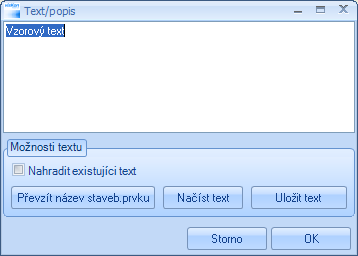 Popis funkce Kótovací řetězec: Po kliknutí na počáteční a koncový bod je vytvořena kótovací čára, přimž je okótován každý stavební dílec, ležící mezi oběma těmito body.