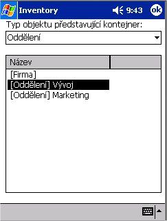79 15.3. PROVEDENÍ INVENTURY S POCKET PC V AuditPro vyexportujte inventurní seznam (postup viz Asistent) Inventurní seznam Inventory.CSV zkopírujte do Pocket PC např.