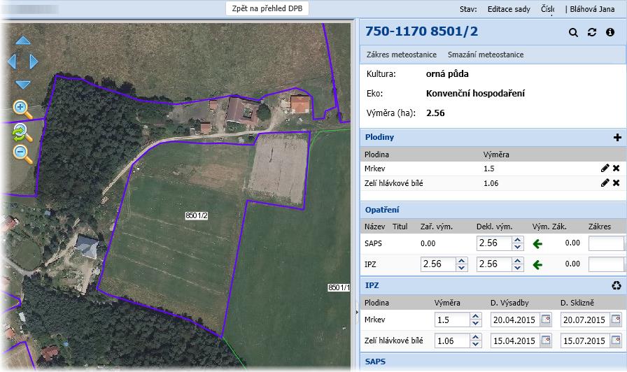 3.7 AEKO IPZ (Integrovaná produkce zeleniny) Do opatření zařazujete všechny DPB, na kterých se během závazku vyskytne zelenina. DPB musí mít zařazenou celou výměru.