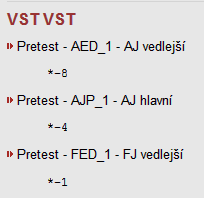 5. Po ukončení se Vám ukáže bodový výsledek hned v odpovědníku. Výsledky (body) pretestu také zpětně můžete vidět v sekci STUDENT-poznámkové bloky.