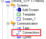 5.2 WinCC flexible - Nastavení komunikace TP s PLC Obr. 34.