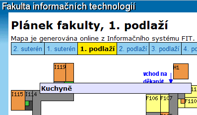 až do takové míry, že není možné určit, na které straně silnice se objekt nachází. Tento problém asi nejlépe řeší Univerzita Hradec Králové. Obr. 4 Mapa Masarykovy Univerzity (zdroj:http://www.muni.