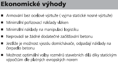 1 kg/m3 betonu 1 kg 410,-/kg FORTATECH HIGH MIX Vlákna do betonu nahrazující drátky pro bezesparé podlahy a