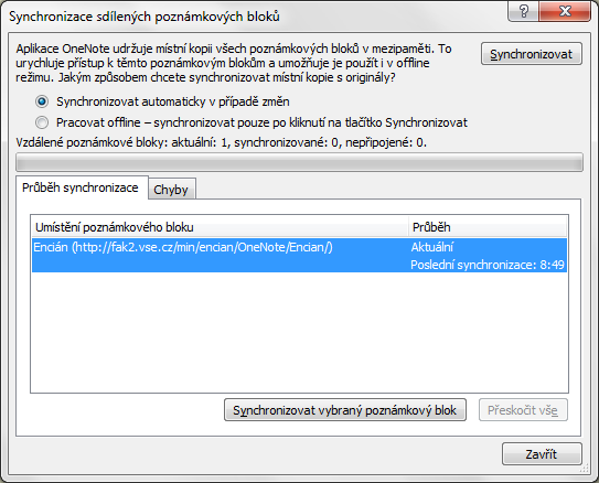 Kapitola 10: Sdílení poznámek a poznámky na mobilu 63 10 Sdílení poznámek a poznámky na mobilu Sdílení na síti 10.