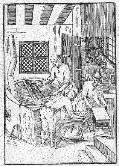 Výroba buničiny a papíru Počátky výroby papíru Čína - 2 st. př.n.l. Evropa 11. st. n.