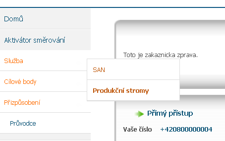 Zde je vidět výsledek nastavení 7. Nastavení Cíle, Seriové linky a Hlásky je připraveno.