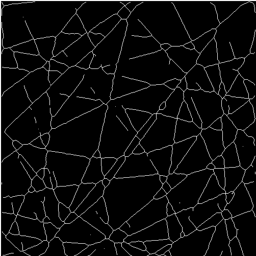 k prvnímu nenulovému pixelu, který zastupuje pozadí. Ve středu vlákna je tato vzdálenost k pozadí nejvyšší a je stejná jako poloměr vlákna obr. 8 (a). (a) (b) (c) Obr.