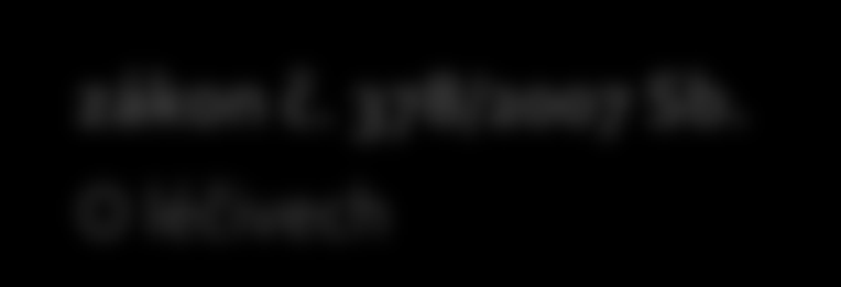 Legislativní požadavky zákon č. 378/2007 Sb. O léčivech 79 odst. 2 písm.