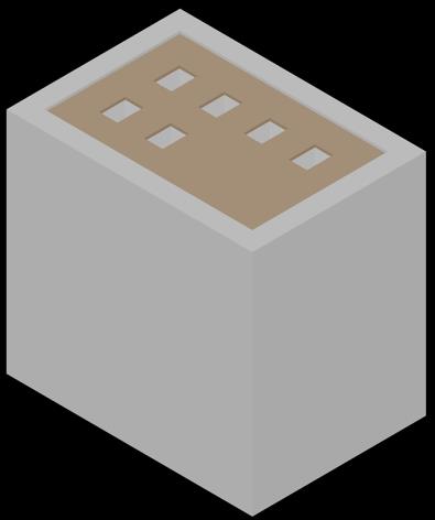 Obr. 9 Detail rozmístění otvorů ve víku chladicího boxu Obr. 10 3D model měřeného vzorku Obr. 11 3D model chladicího boxu Obr.