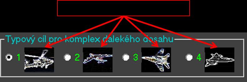 letoun-rušič, kdežto u dalekého dosahu tato volba chybí. To má demonstrovat variabilitu každého komplexu.