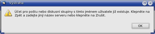 Obrázek 6 Nový účet Uživatelské jméno Obrázek 7 Nový účet Uživatelské jméno chybné 5.1.