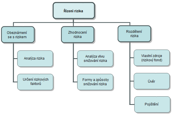 Obrázek 3: Systém řízení rizika Pramen: Čejková, V., Řezáč, F., Zuzaňák, A., Pojištění pro podnikatele, str. 22