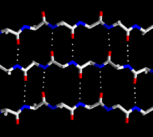 -helix Vodíkové vazby v pravidelných strukturách Další omezení vzdáleností C Měření: - výměnné experimenty s D 2 O - teplotní závislost labilních protonů (NH,