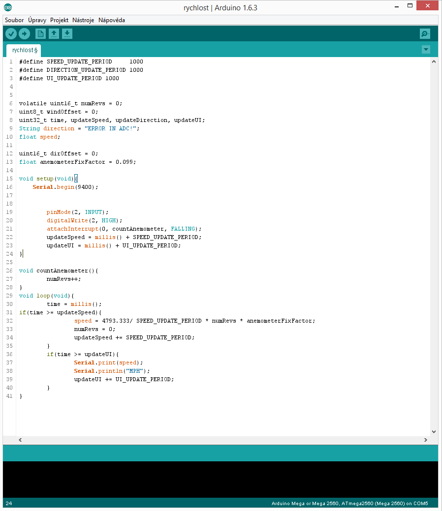 Příloha 2 - Program pro