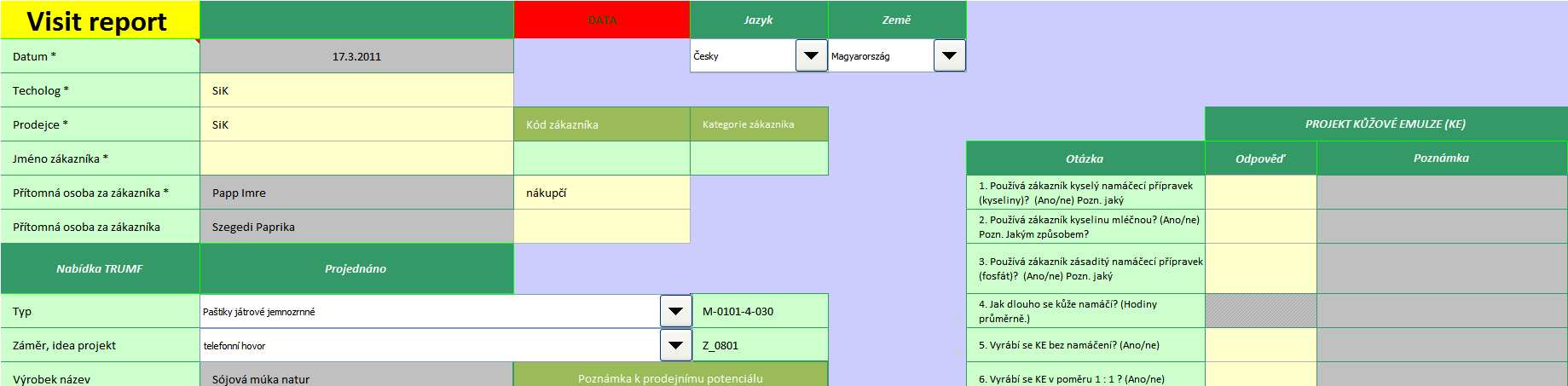 UTB ve Zlíně, Fakulta managementu a ekonomiky 57 Zdroj: interní Obr. 10 Visit report 4.8.