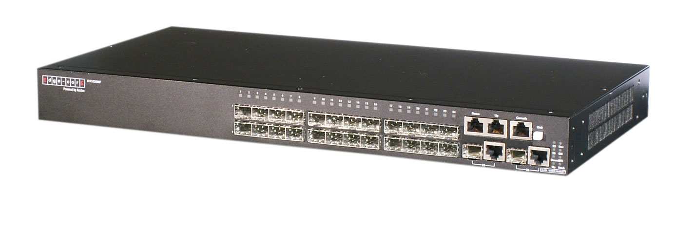 Optické přepínače a směrovače New Q3: ES3528MF L2/L4 switch s 24x 100BaseX (SFP) + 4x GE Combo (SFP/RJ45) ES3526S L2/L4 switch s 24x 100BaseBX (SC) + 2x GE Combo (SFP/RJ45) ES4612 L3 router s 8x