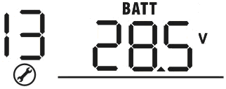 24,0V 24,5V 25,0V 25,5V Volby dostupné ve 48V modelech: 44V 45V 46V (výchozí) 47V 48V 49V 50V 51V 13 Nastavení napětí pro zpětný přechod do bateriového režimu je-li nastaveno SBU priority nebo