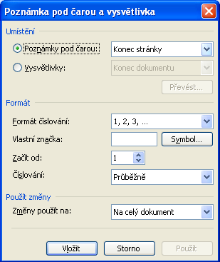 13 Poznámka pod čarou Poznámky pod čarou slouží k podrobnějšímu vysvětlení některého pojmu, jenž se vyskytuje na dané stránce. 13.