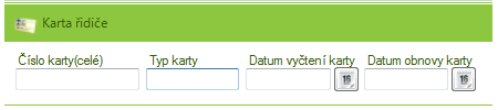 Podrobnosti řidiče Karta řidiče Tyto položky se vyplňují automaticky stažením karty čtečkou nebo načtením souboru z karty. Pro uložení zvolte. Pokud nechcete data uložit, pokračujte přes tlačítko. 3.