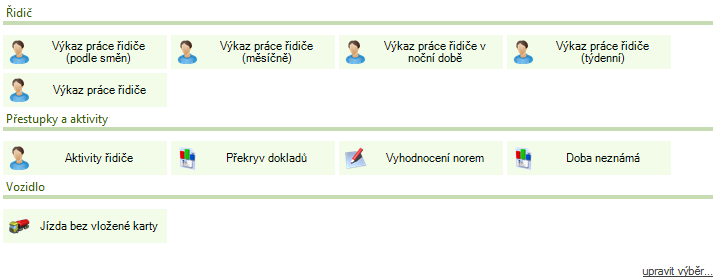 Tlačítko Nastavení Kliknutím na příslušný řádek máte možnost upozorňování zapnout/vypnout a nastavit Konfigurovat. C Tisk výkazů a dokladů Slouží k internímu využití (např.