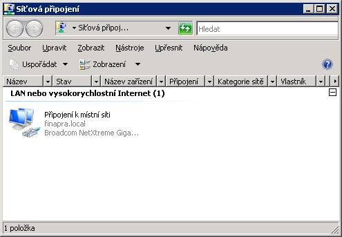 4.5 Implementace Windows SBS 2008 Pro úspěšné implementování serveru do firemního prostředí je potřeba jako jeden z prvních kroků nastavit firemní síť, přizpůsobit server vlastním potřebám,